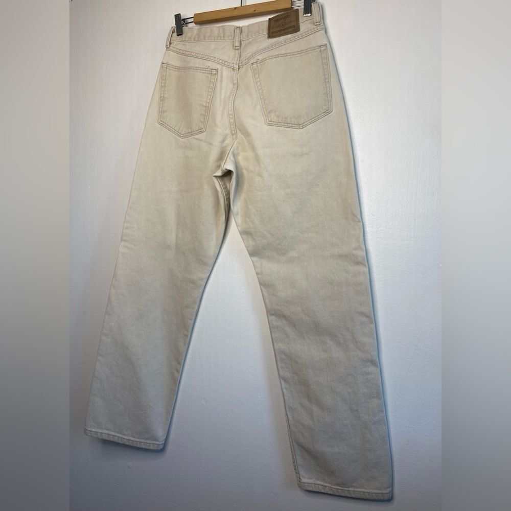 Wrangler Silver Edition Cream Jeans Size 32 Straight leg regular fit - Picture 7 of 9